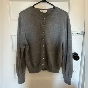 Ann Taylor Gray Cardigan Sweater